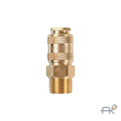 Соединение быстросъем. МАМА х нар. резьба 3/8` (латунь) ECO (AB-F/MT38)